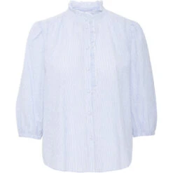 B.YOUNG DAME BLUSE BYIMOGEN - Silver Lake Blue Mix