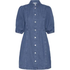 B.YOUNG Dame Kjole BYKAPUCA - Mid Blue Denim
