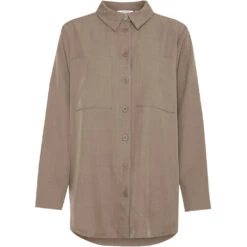 B.YOUNG Dame Skjorte BYMMIDDE - Walnut Melange