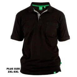 DUKE D555 POLO Herre Grant Plus - Black