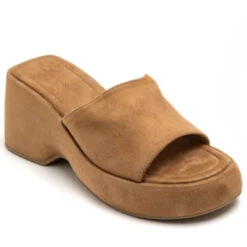Shoes Kristina Dame Plateau 1763 - Camel