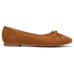 Shoes Florence Dame Ballerina Sko DS-1A18 - Camel