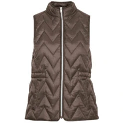 Fransa Dame Vest FRBAPADDING 3 - Pine Bark