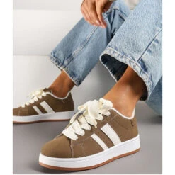 Shoes Ginette Dame Sneakers A-123 - Kaki