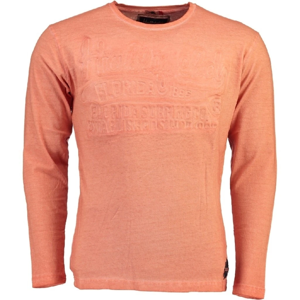 GEOGRAPHICAL NORWAY Hollifield Langærmet Tee Jaridirty - Coral