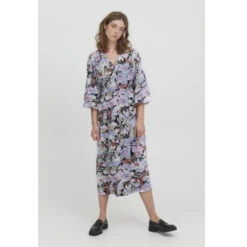 ICHI Dame Kjole IXFILLAPA - Cold Wash Rose