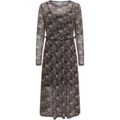 ICHI Dame Kjole IXNIKITA - Black Print