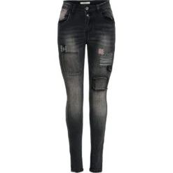 Jewelly Dame Jeans JW7084 - Black