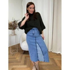 Jewelly Dame Nederdel JW2580 - Denim