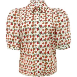 LIBERTÉ Dame Bluse FLORA - STRAWBERRY