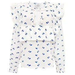 LIBERTE Dame Bluse HEATHER 22165 - WHITE BLUE CHERRY