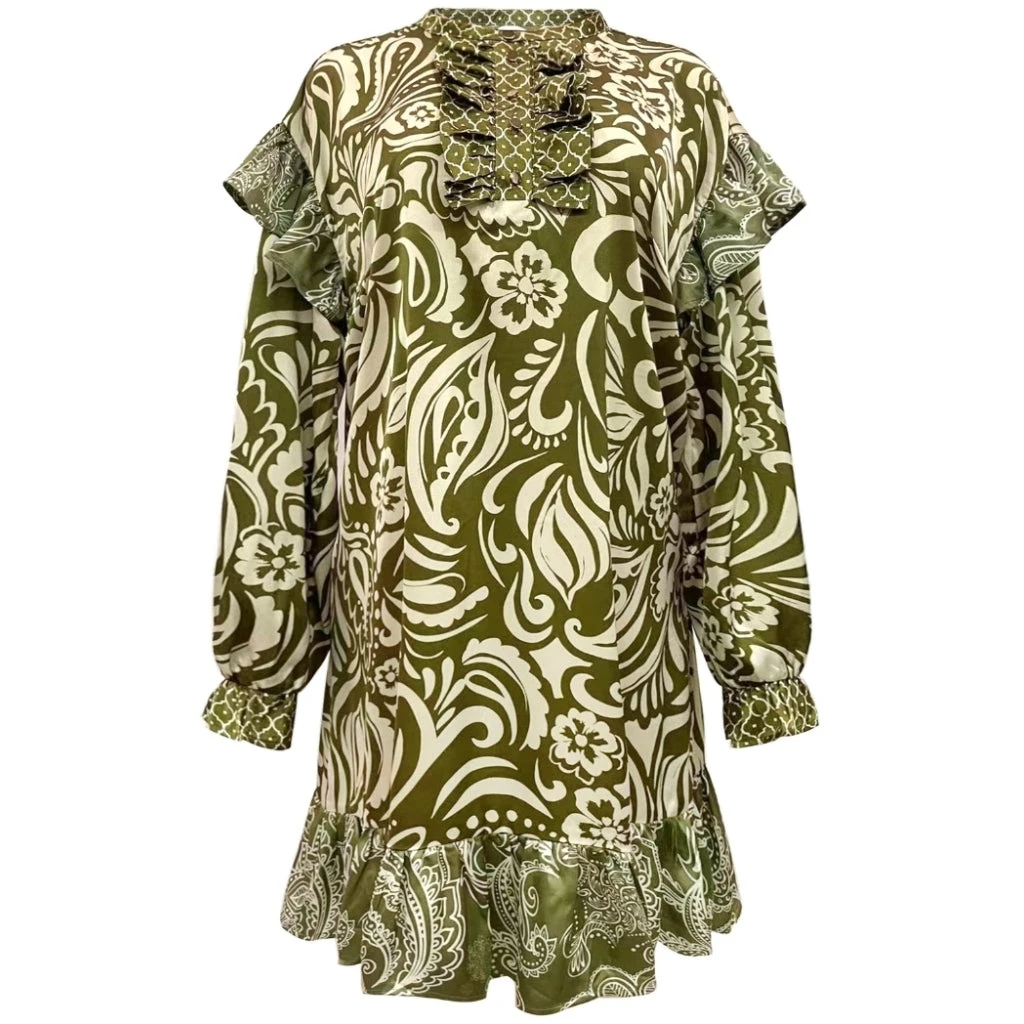 LIBERTÉ Dame Kjole TIA - Army