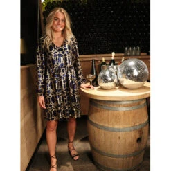 Liberté Dame Kjole IRIS - Blue Zebra