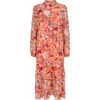 Liberte Dame Kjole MAGGIE - Orange Pink Flower
