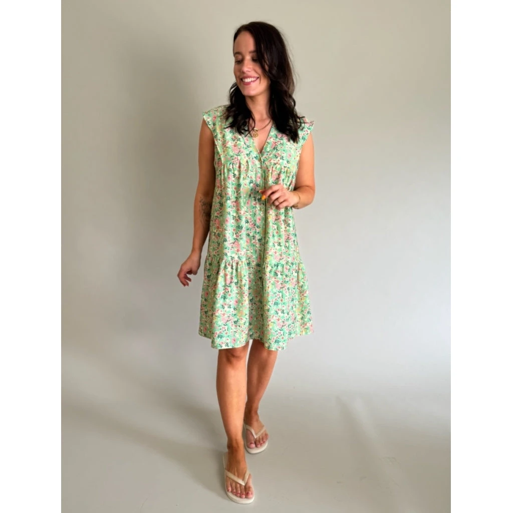 Lululia Dame Kjole LuMonica 7124 - Aqua6632tpf - Billede 2