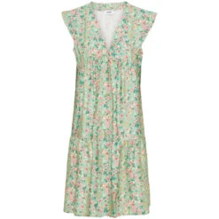 Lululia Dame Kjole LuMonica 7124 - Aqua6632tpf