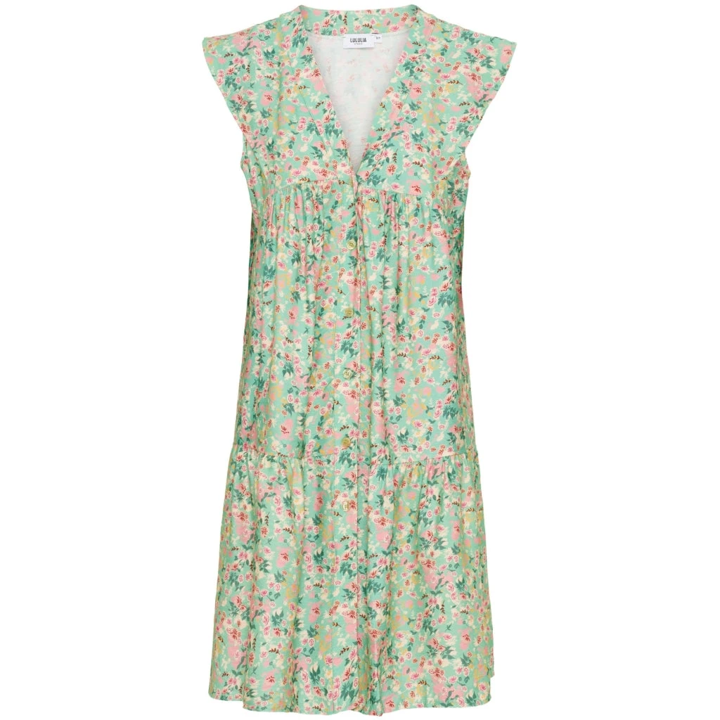 Lululia Dame Kjole LuMonica 7124 - Aqua6632tpf