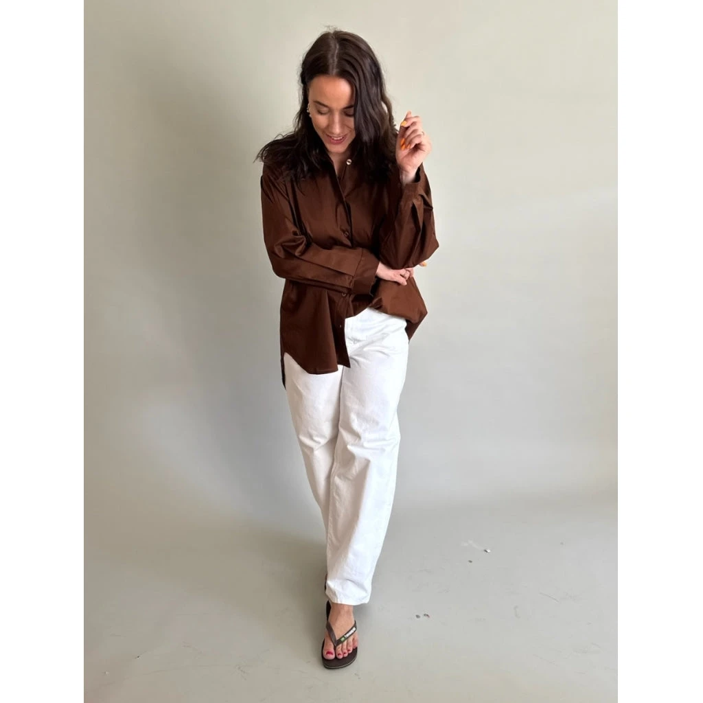 Lululia Dame Skjorte LuVanessa 7178 - Brown - Billede 4