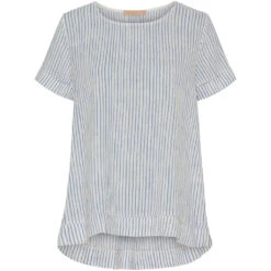 Marta Du Chateau Dame Bluse MdcNatalie - Panna Jeans 1395 Stripe