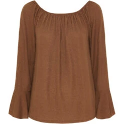 Marta Du Chateau Dame Bluse MdcAlexandra 6139 - Tabacco