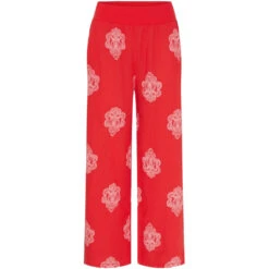 Marta Du Chateau Dame Bukser MdcAnette - Red/WhitePrint
