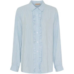 Marta Du Chateau Dame Skjorte MdcMollie - Celestestripe