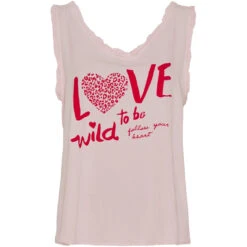 Marta Du Chateau Dame Top MdcMartina - Rosa 206/Red Print