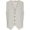 Marta Du Chateau Dame Vest MdcEdel - Stripe Grey