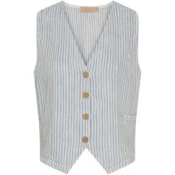 Marta Du Chateau Dame Vest MdcEdel - Stripe Jeans