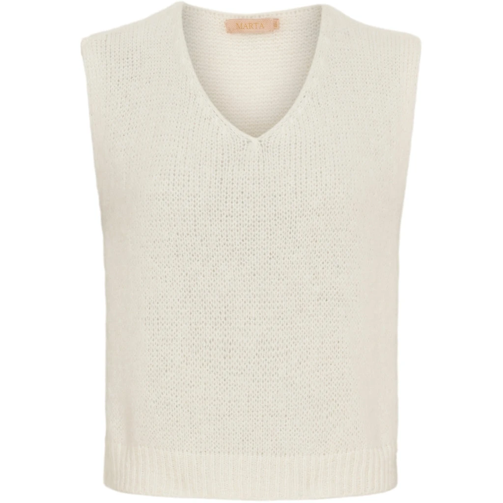 Marta Du Chateau Dame Vest MdcMarlene 5114 - Panna