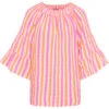 Marta Du Chateau Dame Bluse MdcPutte 7316 - Orange/Fuxia Stripe