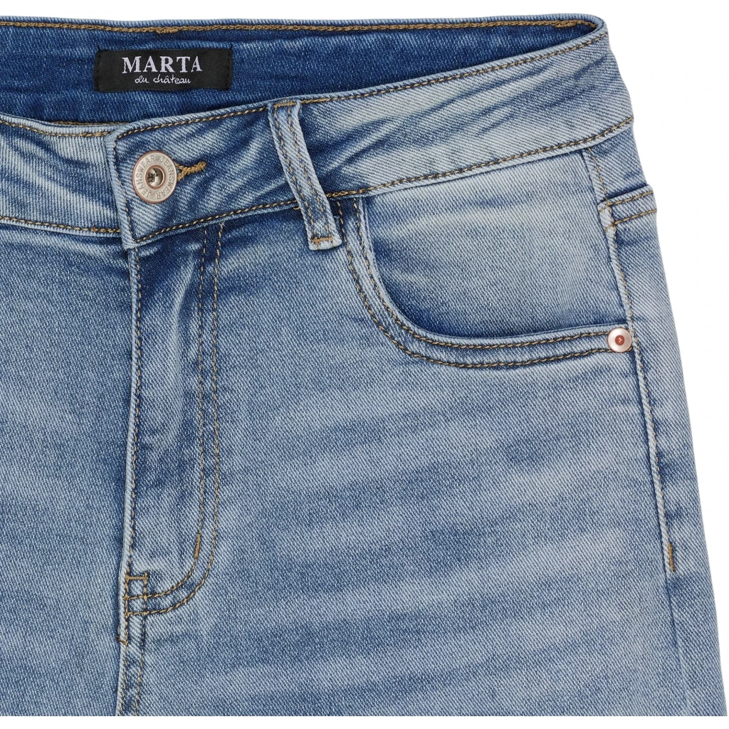 Marta Du Chateau Dame Jeans MdcSidonie MDC200-26325 - Blue Denim - Billede 3