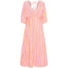 Marta Du Chateau Dame Kjole MdcAndrea 7315 - Stripe Fuxia/Orange