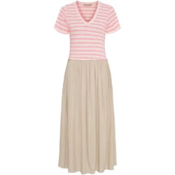 Marta Du Chateau Dame Kjole MdcIngfrid 7334 - Beige/Pink