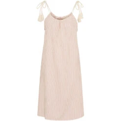 Marta Du Chateau Dame Kjole MdcKamala 259161 - Beige/Peperosa