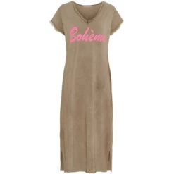 Marta Du Chateau Dame Kjole MdcRosalia 22625 - Marrone/Fuxia Fluo