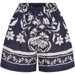 Marta Du Chateau Dame Shorts MdcSiena 256197 - Bianco/BlueGN4133
