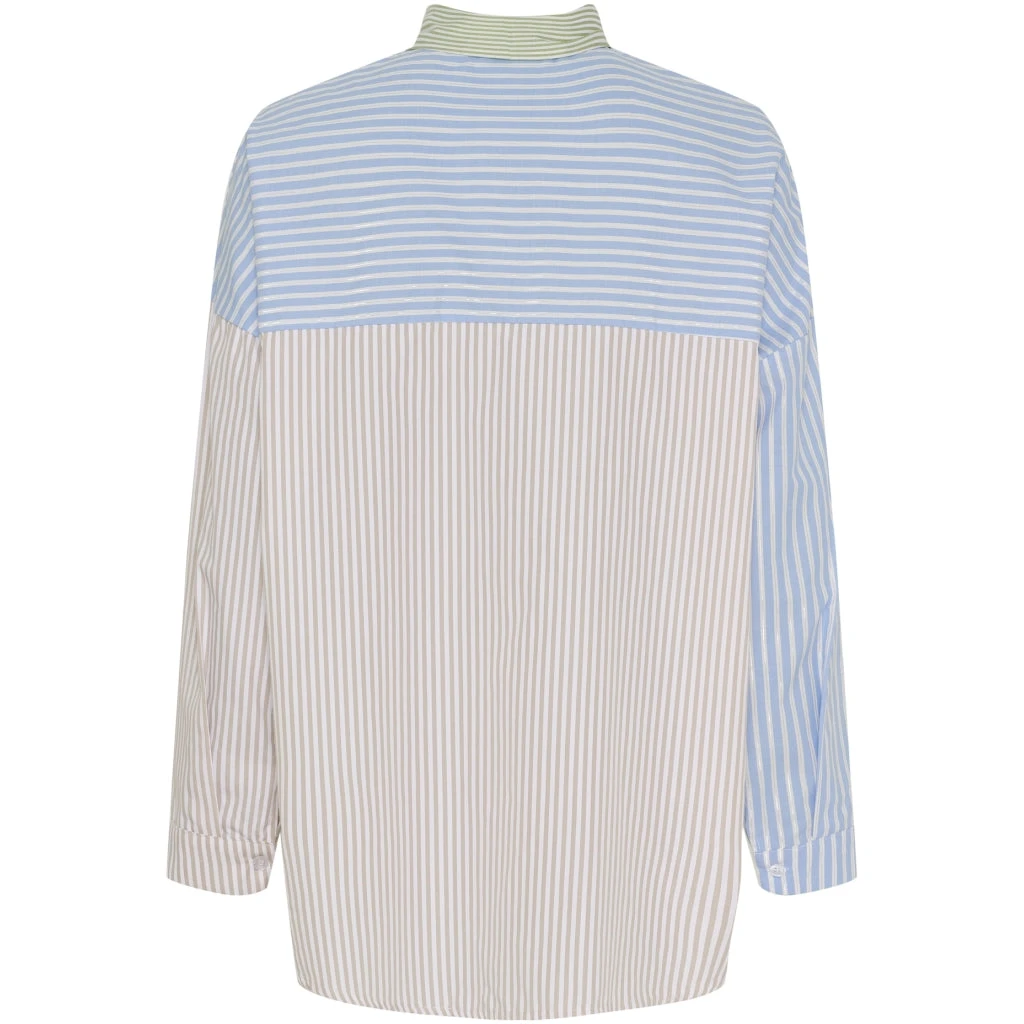 Marta Du Chateau Dame Skjorte MdcBlandine 258032 - Multi Beige - Billede 4