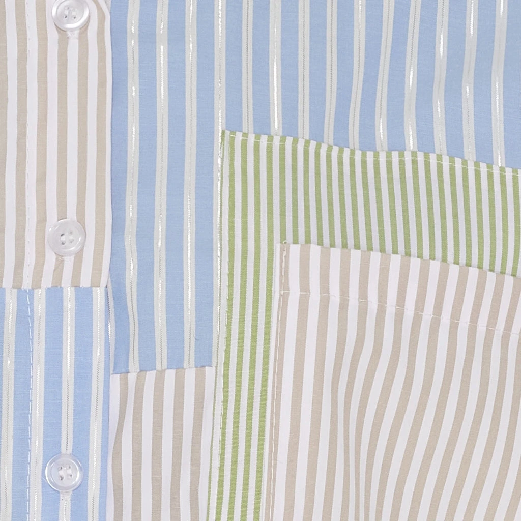 Marta Du Chateau Dame Skjorte MdcBlandine 258032 - Multi Beige - Billede 3