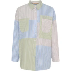 Marta Du Chateau Dame Skjorte MdcBlandine 258032 - Multi Beige