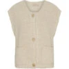 Marta Du Chateau Dame Strik Vest MdcAura 5172 - Beige