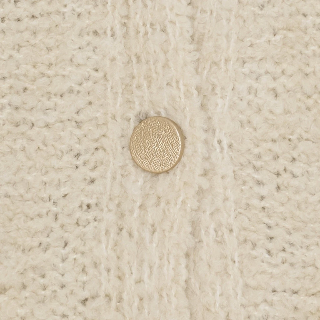 Marta Du Chateau Dame Strik Vest MdcAura 5172 - Beige - Billede 3