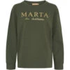 Marta Du Chateau Dame Sweatshirt MdcAnnemette J-639 - Military
