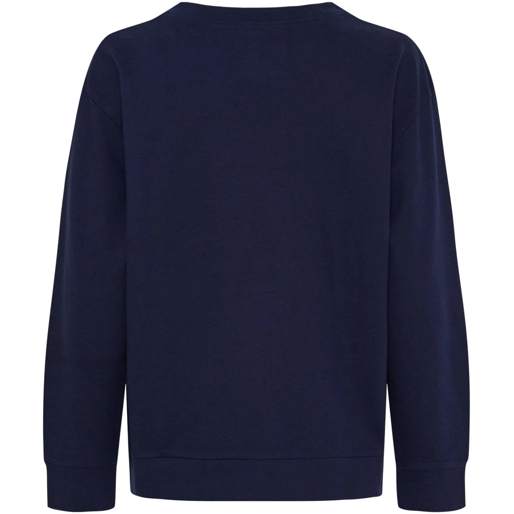 Marta Du Chateau Dame Sweatshirt MdcAnnemette J-639 - Navy - Billede 2
