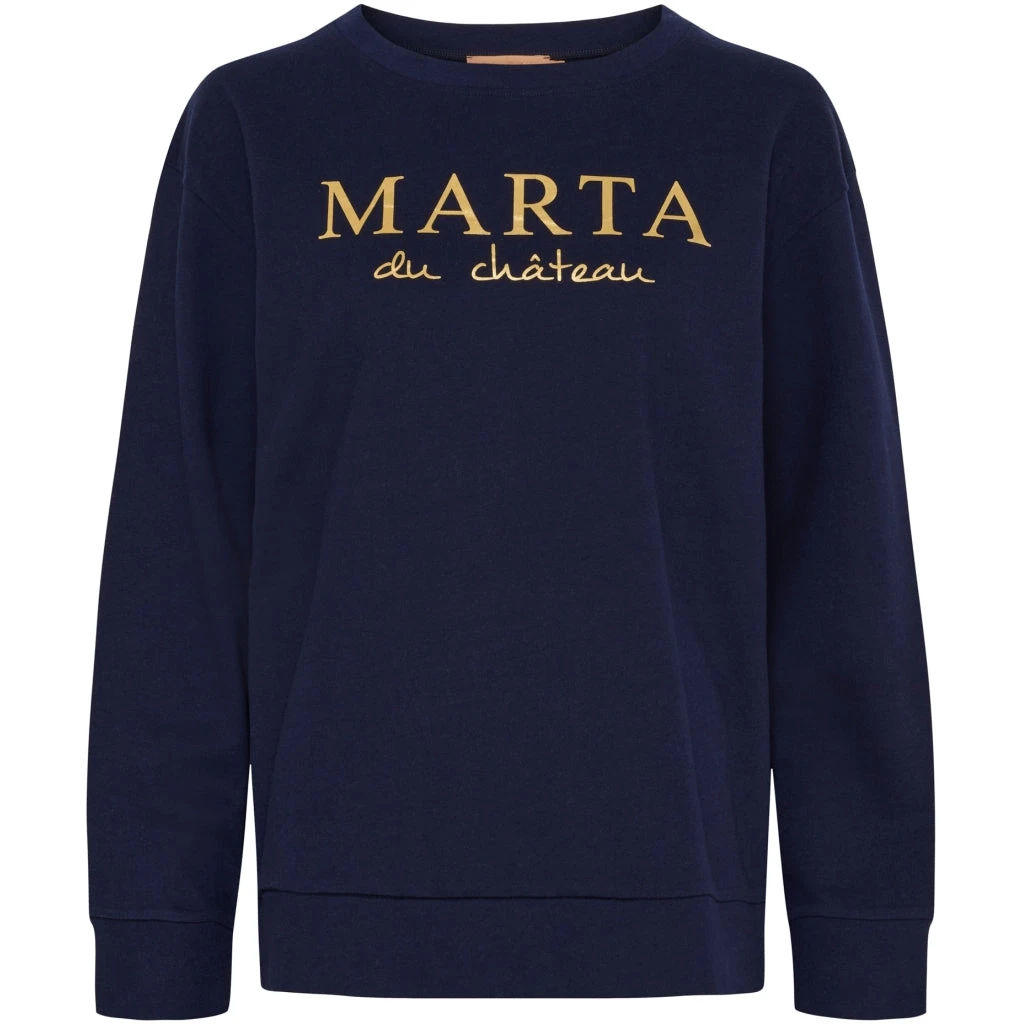Marta Du Chateau Dame Sweatshirt MdcAnnemette J-639 - Navy