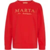 Marta Du Chateau Dame Sweatshirt MdcAnnemette J-639 - Red
