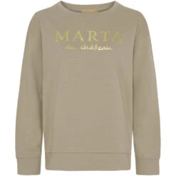 Marta Du Chateau Dame Sweatshirt MdcAnnemette J-639 - Sand