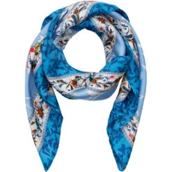 Marta Du Chateau Dame Tørklæde MdcJuline FA1-Scarf - Blue96