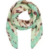 Marta Du Chateau Dame Tørklæde MdcJuline FA1-Scarf - Green Leo