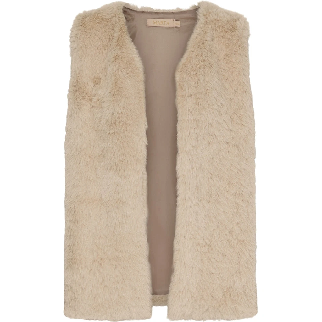 Marta Du Chateau Dame Vest MdcArlette 85896 - Dark Beige